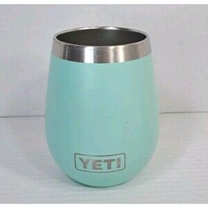 YETI Rambler 10oz Wine Tumbler ONLY Cup Seafoam Green Steel Insulated NO LID